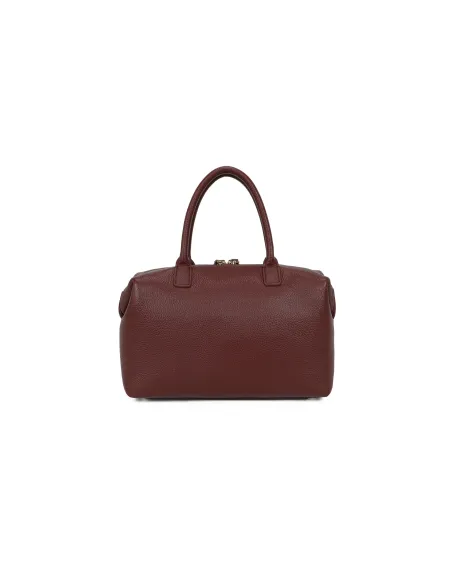 Braccialini Sara Handtasche, Schlichte Eleganz aus Leder, bordeaux