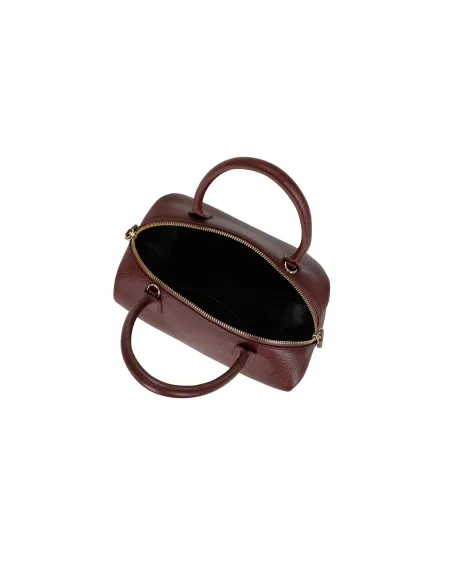 Braccialini Sara Handtasche, Schlichte Eleganz aus Leder, bordeaux