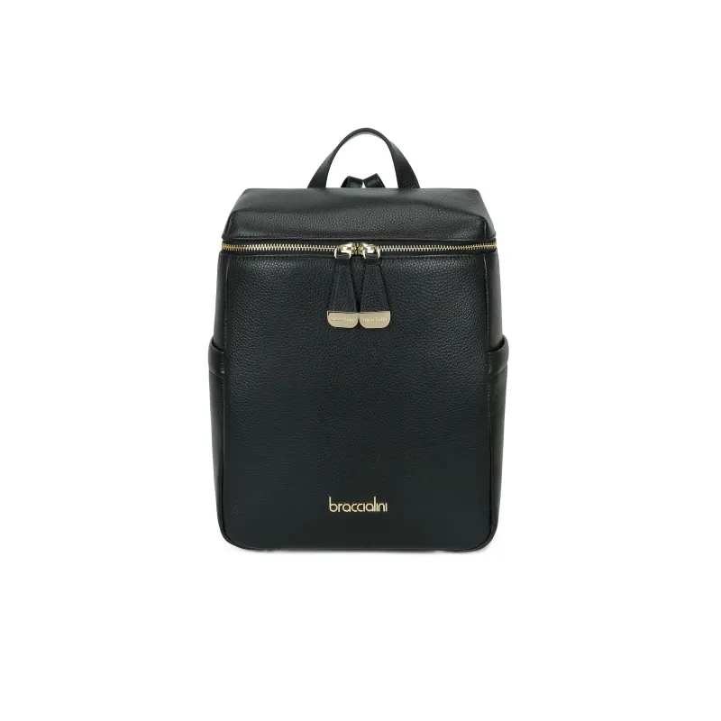 Braccialini Sara Leather Backpack, minimal elegance