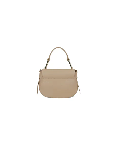 Braccialini Michelle Handtasche, Goldverschluss & Eleganz, taupe