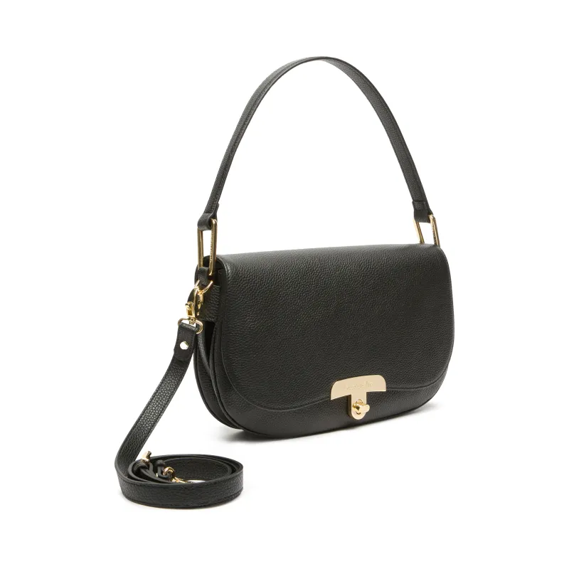 Braccialini Michelle Leather Shoulder Bag, Gold Clasp &... 2