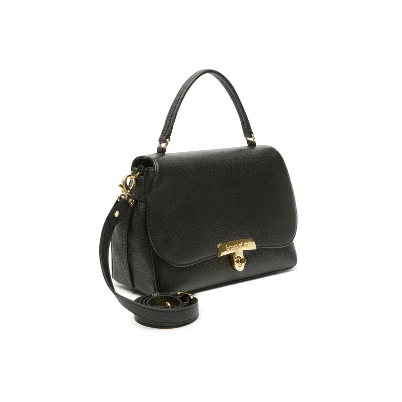 Braccialini Michelle Handtasche, Leder & Goldverschluss,... 2