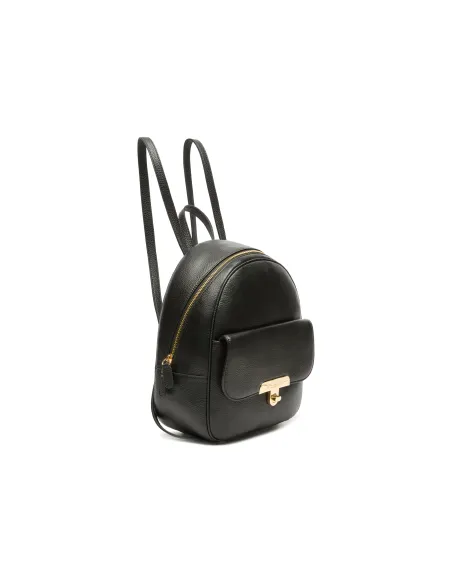 Braccialini Michelle Rucksack, Elegantes Leder, schwarz