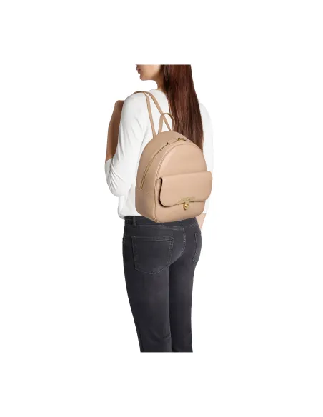Braccialini Michelle Leather Backpack, taupe