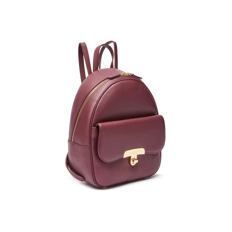 Braccialini Michelle Rucksack, Elegantes Leder, bordeaux 2