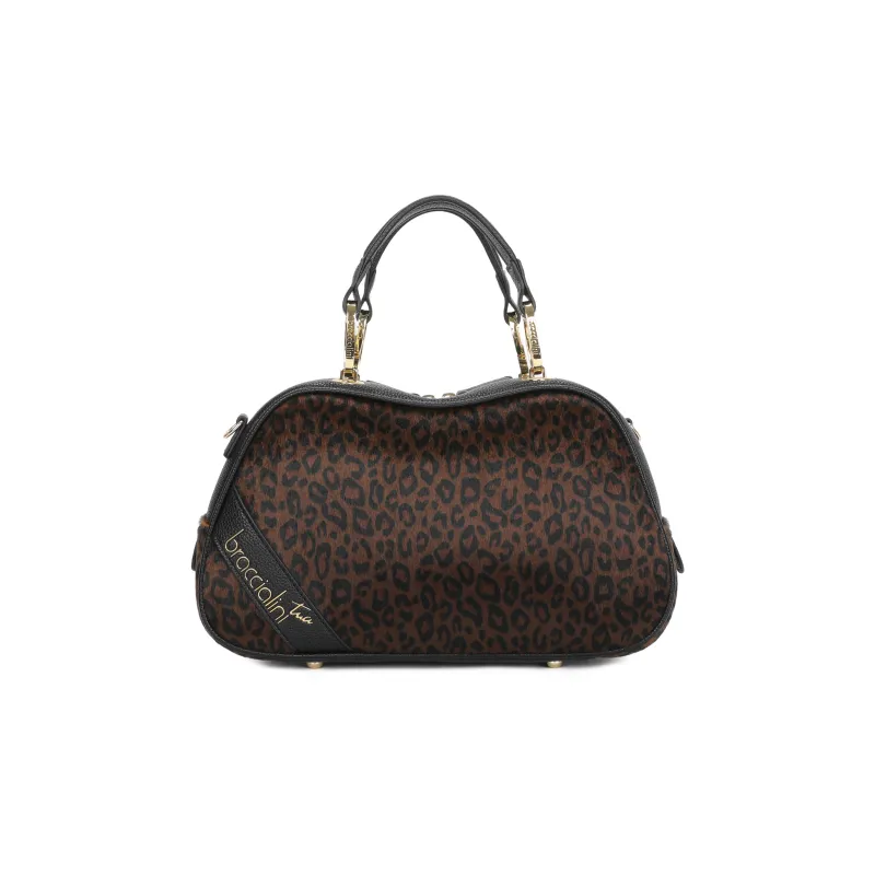 Braccialini Candy Leopard Print Bag