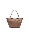 Braccialini Ariel Shopping Bag in soft leather, brown