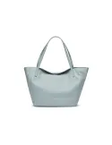 Braccialini Ariel Shopping Bag in soft leather, light blue