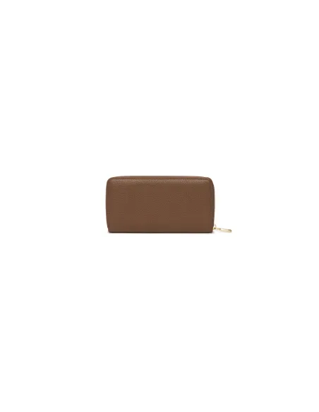 Braccialini Basic Zip Around leather Wallet, brown