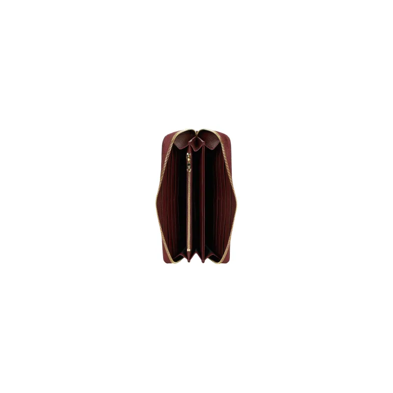 Braccialini Basic Zip Around leather Wallet, bordeaux 2