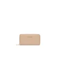 Braccialini Basic Zip Around leather Wallet, taupe