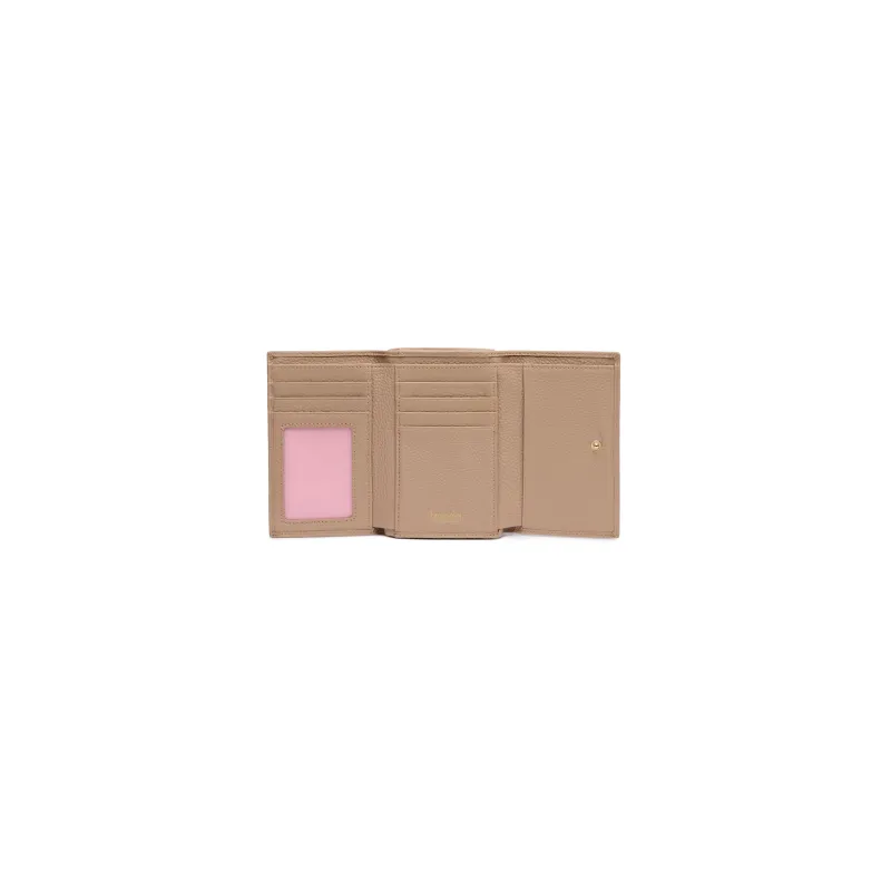 Braccialini Basic Medium leather Wallet continental, taupe 2