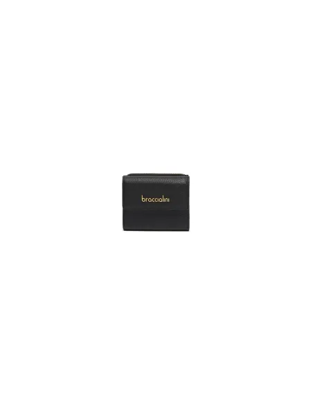Basic Small leather Wallet Braccialini, black