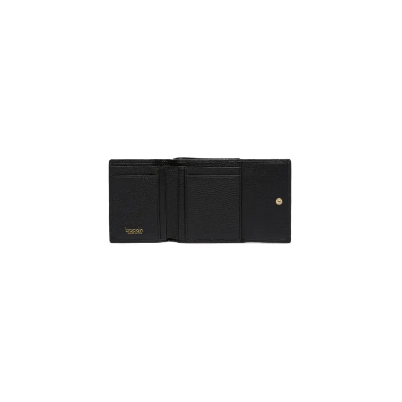 Basic Small leather Wallet Braccialini, black 2