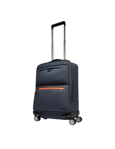 Piquadro C2OW, carry-on trolley, blue