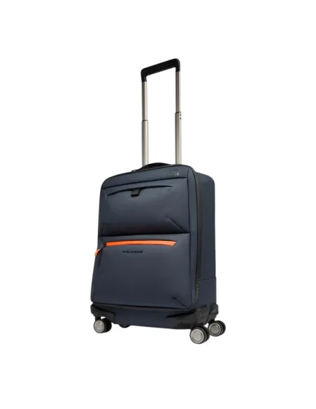 Piquadro C2OW, carry-on trolley, blue