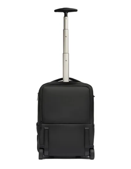 Piquadro Corner Kabinen-Trolleyrucksack mit Laptopfach, schwarz