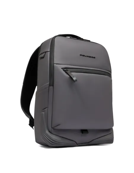 Piquadro C2OW laptop backpack in waterproof fabric, grey