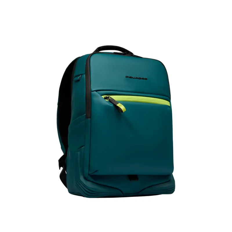 Piquadro C2OW Laptop-Rucksack aus wasserdichtem Stoff, teal 2