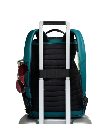 Piquadro C2OW Laptop-Rucksack aus wasserdichtem Stoff, teal