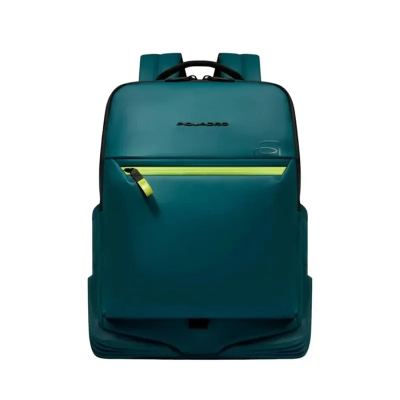Piquadro C2OW laptop backpack in waterproof fabric, teal