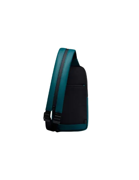 Piquadro C2OW mono sling bag/backpack, teal