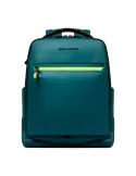 Piquadro Corner Rucksack  15,6" Laptop | Wasserabweisend & Erweiterbar, teal