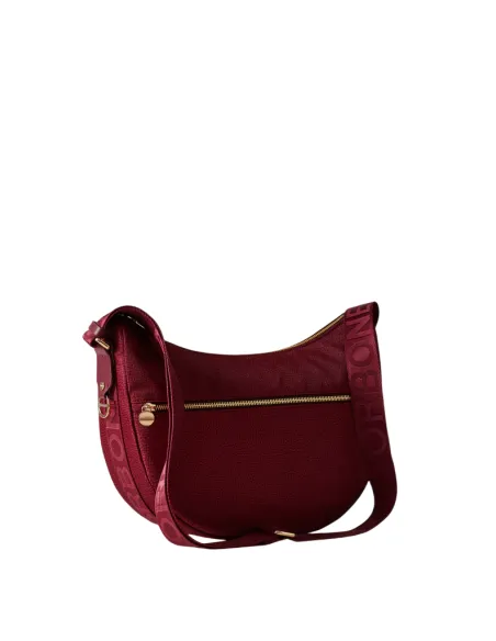 Borbonese Umhängetasche mit verstellbarem Schultergurt, merlot