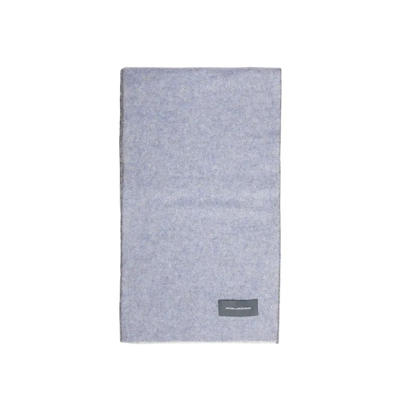 Sciarpa uomo double-face Piquadro, azzurro-marrone