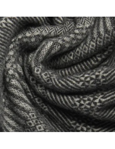 Piquadro men's scarf in pure wool, grey