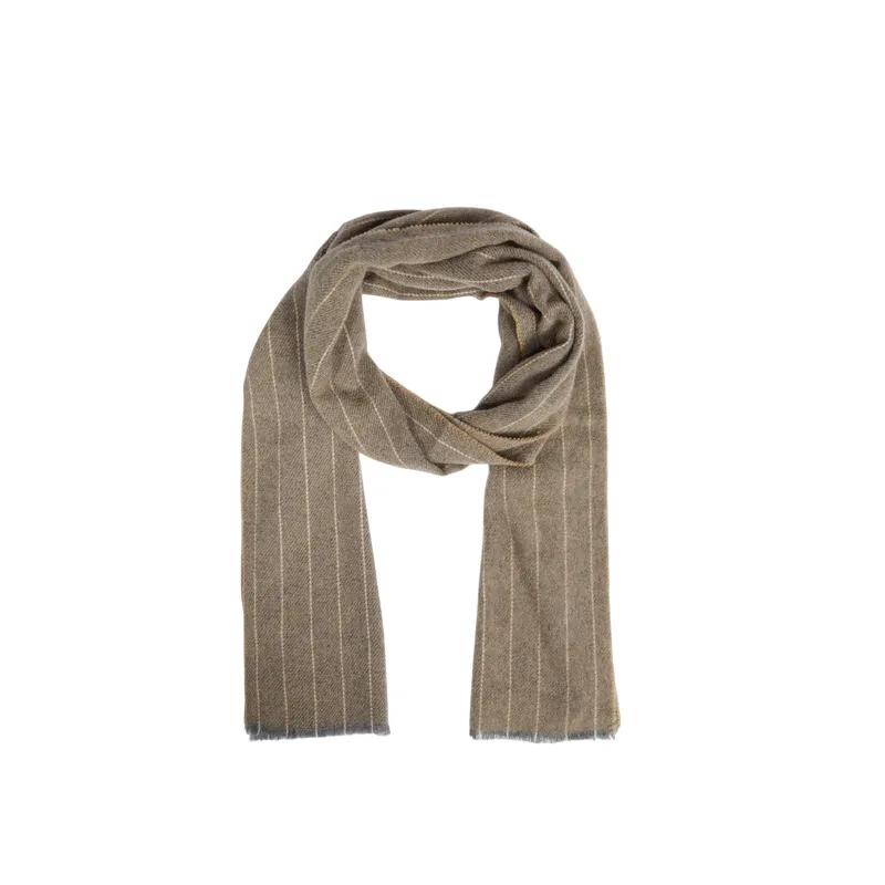 Piquadro men's scarf in 100% pure wool, brown 2