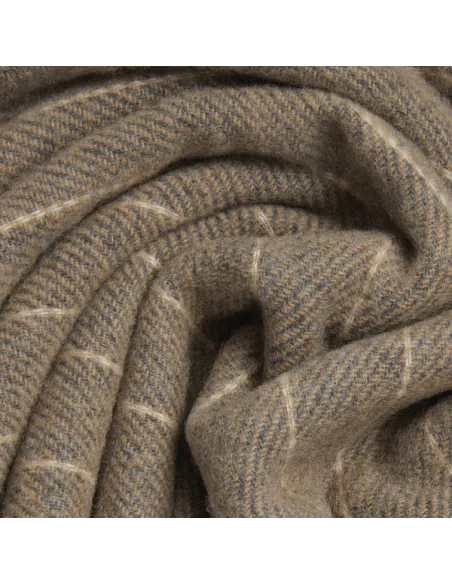 Piquadro men's scarf in 100% pure wool, brown