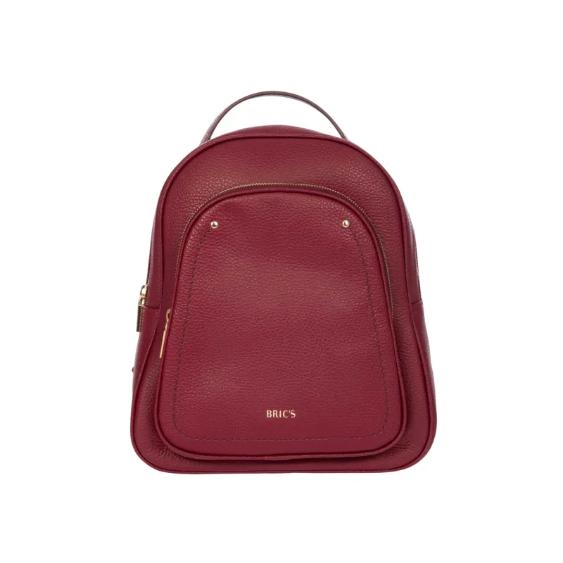 Bric's Gondola Leder-Rucksack Damen, Rubinrot,...