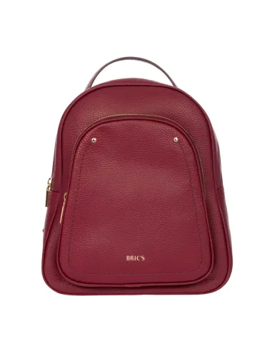 Bric's Gondola Leather Backpack, ruby...