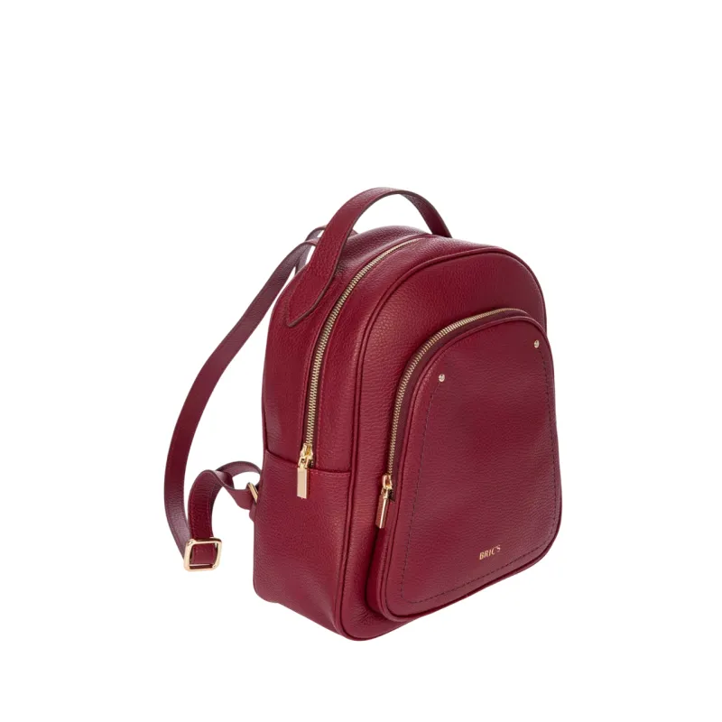 Bric's Gondola Leder-Rucksack Damen, Rubinrot,... 2