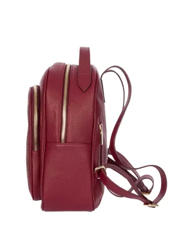 Bric's Gondola Leather Backpack, ruby...