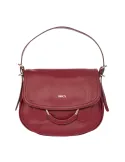 Brics Gondola women's leather shoulder bag, ruby red