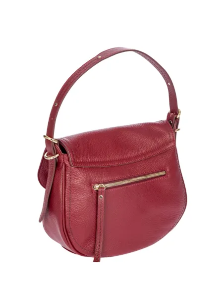 Borsa a spalla in pelle Brics Gondola , bordeaux