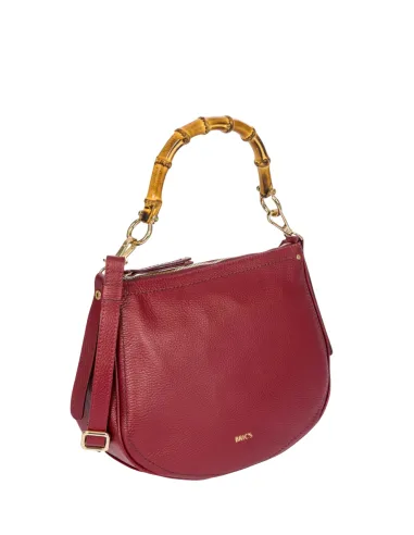 Borsa a spalla con manico in bambù...