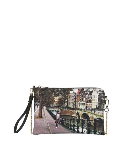 Ynot Yes Bag clutch crossbody bag for women elegant and versatile, Amsterdam Bridge