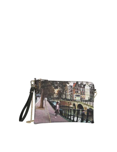Ynot Yes Bag clutch crossbody bag for women elegant and versatile, Amsterdam Bridge