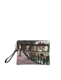Ynot Yes Bag handled pochette clutch bag for women elegant and colorful, Amsterdam Bridge