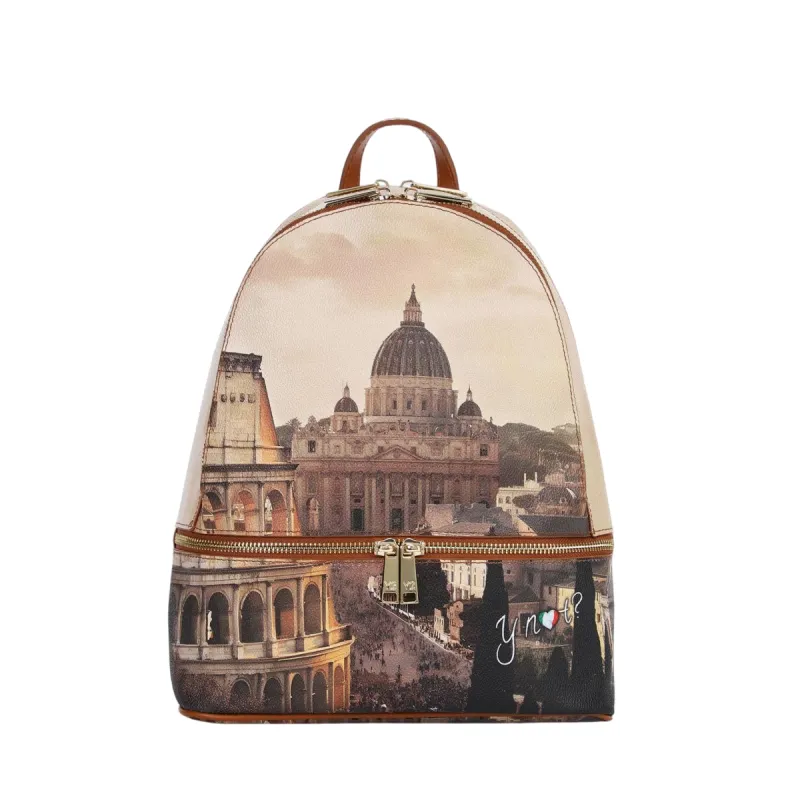 Ynot Yes Bag printed fabric backpack for women stylish...