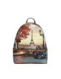 Ynot Yes Bag printed fabric backpack for women stylish and practical, kisses from Paris