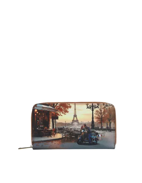 Portafogli donna grande con zip Ynot, kisses from Paris