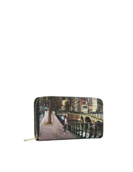 Ynot Yes Bag Damen Geldbörse elegant und funktional mit Reißverschluss, Amsterdam Bridge
