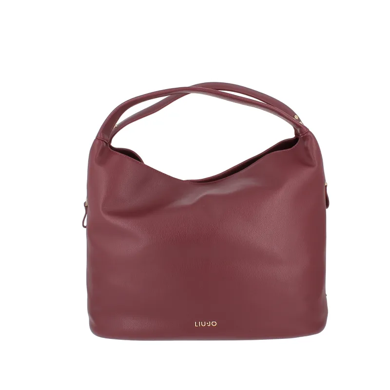 Borsa hobo L con manici e tracolla Liu Jo, red wine
