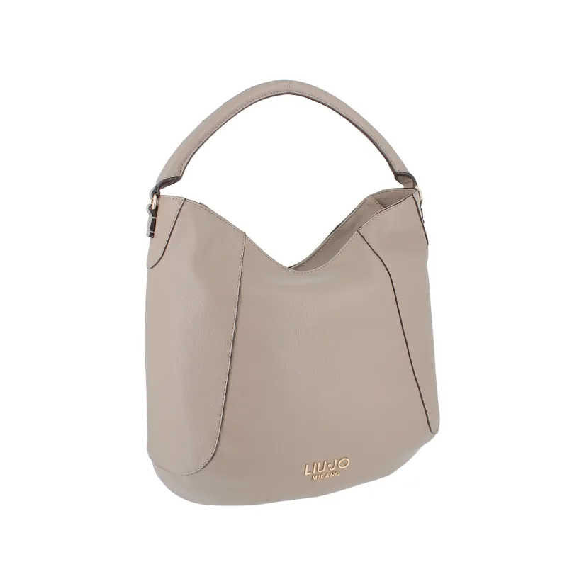 Liu Jo Damen Schultertasche mit kurzer Trageriemen, taupe 2