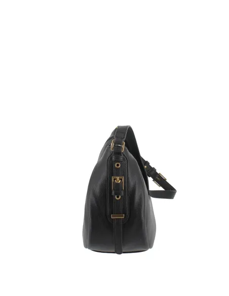 Liu Jo Damen Schultertasche Mittelgross mit Verstellbarem Riemen, schwarz