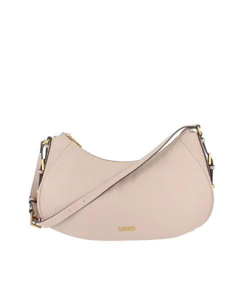 Liu Jo Medium Womens Shoulder Bag with Adjustable Strap, beige